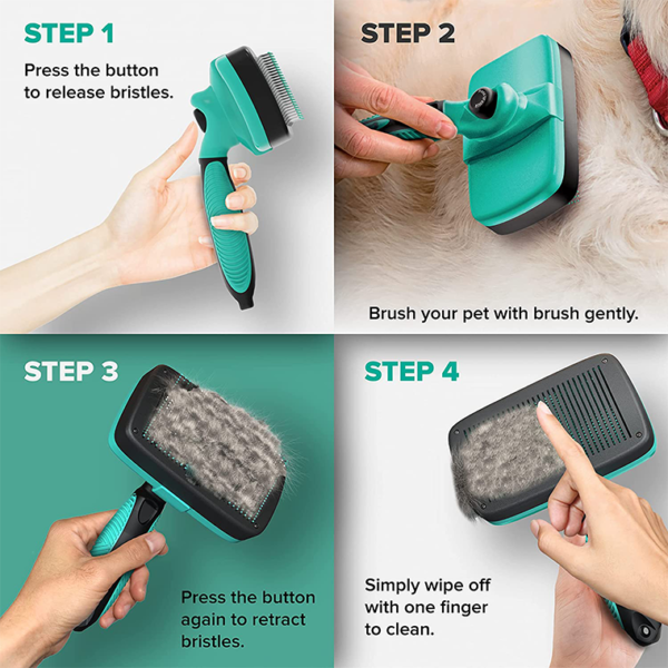 Self-Cleaning Slicker Brush - Image 4