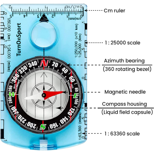 Hiking Backpacking Compass - Image 2