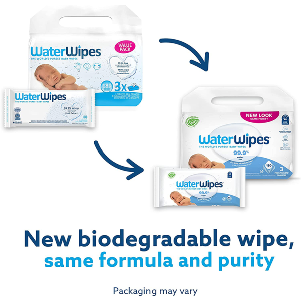 WaterWipes Biodegradable Baby Wipes - Image 2