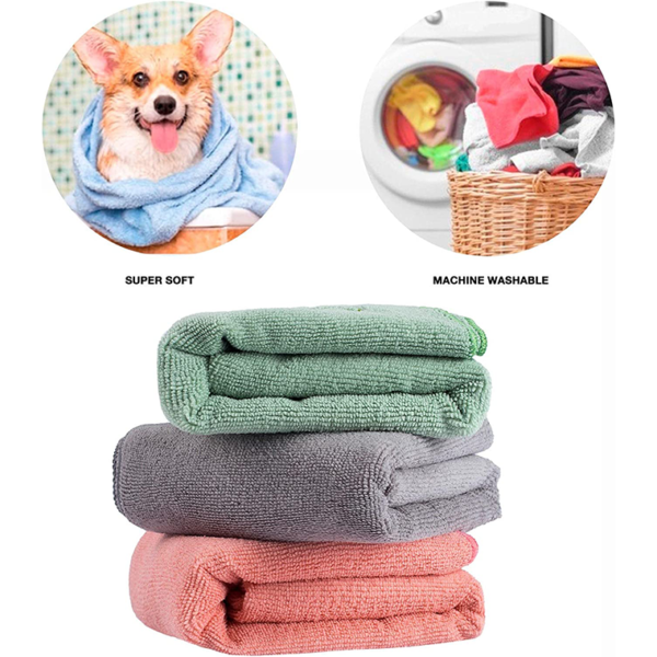 3 Pack Large Pet Bath Towels - Image 2