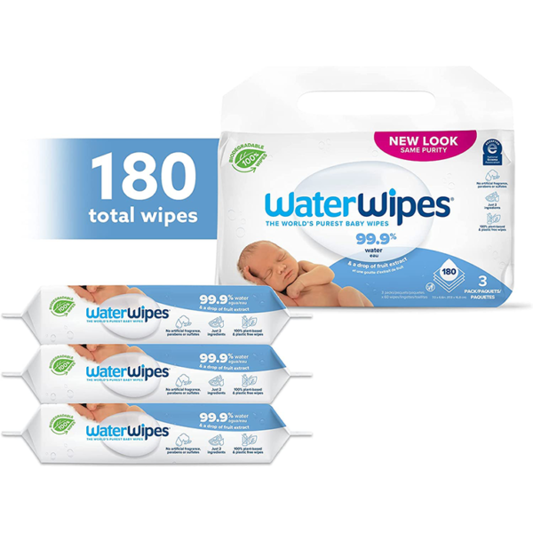 WaterWipes Biodegradable Baby Wipes - Image 3